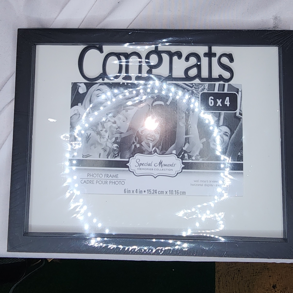Special Moments, Congrats Black Photo Frame 6x4 - Picture 4 of 7